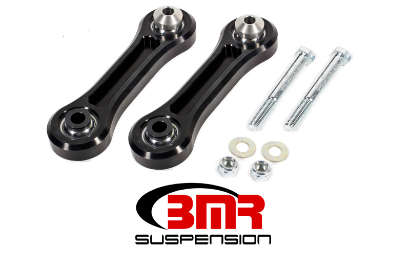 Ford Mustang Suspension Control Arm - Rear - BMR Suspension - Vertical Links with Spherical Bearings - Black - `15-`27